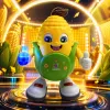 Yellow corn-shaped toy dolls Specification image